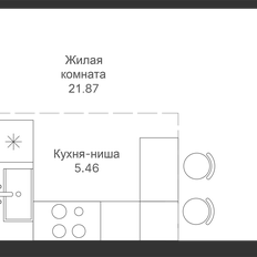 Квартира 32,1 м², студия - изображение 3