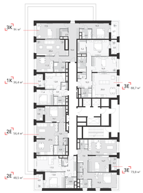 65,4 м², 2-комнатная квартира 26 111 000 ₽ - изображение 28