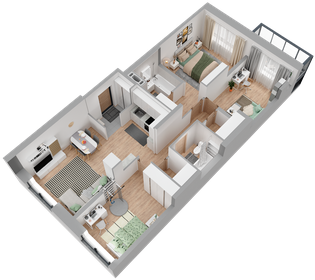 Квартира 80,6 м², 3-комнатная - изображение 4
