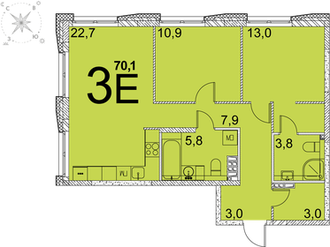 81 м², 2-комнатная квартира 8 991 000 ₽ - изображение 63