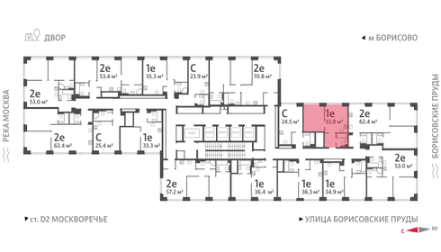 33,1 м², 1-комнатная квартира 10 900 000 ₽ - изображение 99