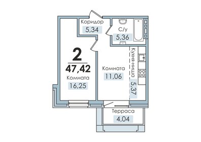 40 м², 1-комнатная квартира 2 799 000 ₽ - изображение 47