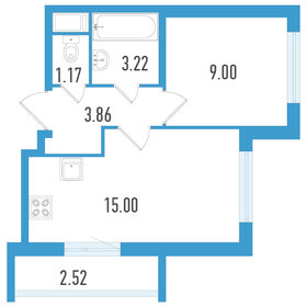 33 м², 1-комнатная квартира 7 431 750 ₽ - изображение 13