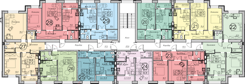 42,6 м², 1-комнатная квартира 4 260 000 ₽ - изображение 43