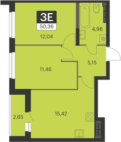 49,5 м², 2-комнатная квартира 6 450 000 ₽ - изображение 82