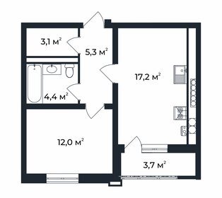 45,1 м², 1-комнатная квартира 6 521 625 ₽ - изображение 32