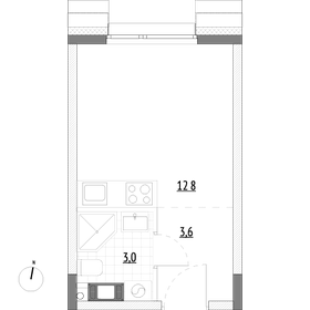 19,4 м², апартаменты-студия 4 423 200 ₽ - изображение 20