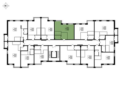 64,3 м², 1-комнатная квартира 9 067 710 ₽ - изображение 43