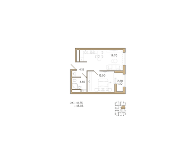 58,3 м², 3-комнатная квартира 3 700 000 ₽ - изображение 75