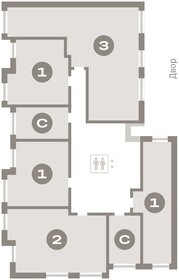 33,4 м², 1-комнатная квартира 5 909 000 ₽ - изображение 45
