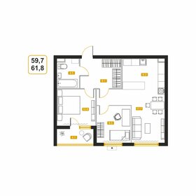 61,2 м², квартира-студия 8 353 800 ₽ - изображение 26