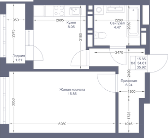 35 м², 1-комнатная квартира 15 000 ₽ в месяц - изображение 16