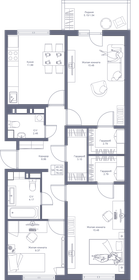 Квартира 78 м², 3-комнатная - изображение 1