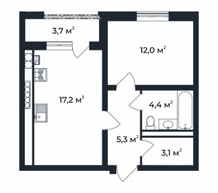 42,2 м², 1-комнатная квартира 8 300 000 ₽ - изображение 57