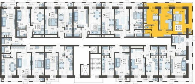 Квартира 62 м², 2-комнатная - изображение 5