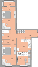 71 м², 3-комнатная квартира 7 717 000 ₽ - изображение 38