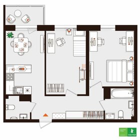 55,9 м², 2-комнатная квартира 7 215 000 ₽ - изображение 39