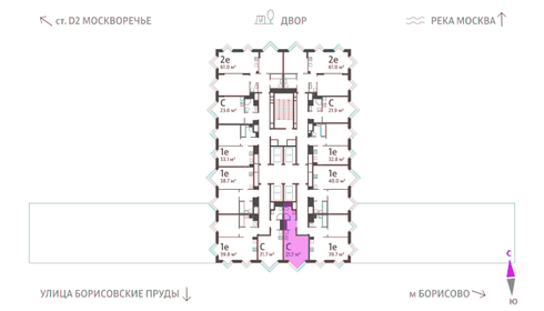 23 м², квартира-студия 12 153 154 ₽ - изображение 36