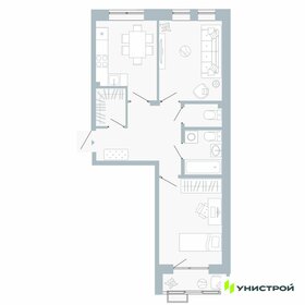 Квартира 55,3 м², 2-комнатная - изображение 1