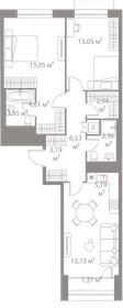 67,7 м², 3-комнатная квартира 28 000 000 ₽ - изображение 66