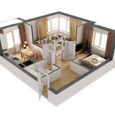 Квартира 53,2 м², 2-комнатная - изображение 2