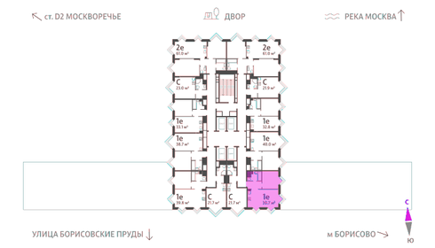 40 м², 1-комнатная квартира 21 067 400 ₽ - изображение 31