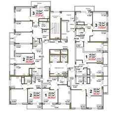 Квартира 68 м², 2-комнатная - изображение 5