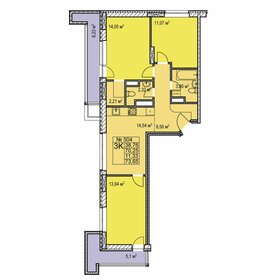 100 м², 3-комнатная квартира 14 500 000 ₽ - изображение 71