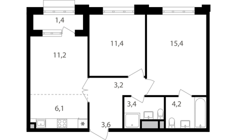 77,8 м², 3-комнатная квартира 23 145 500 ₽ - изображение 17