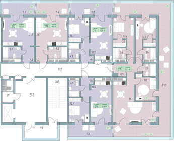 41 м², 1-комнатные апартаменты 9 300 000 ₽ - изображение 57