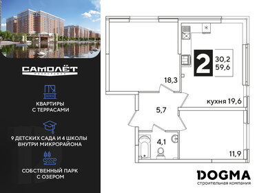 61 м², 2-комнатная квартира 10 138 200 ₽ - изображение 26