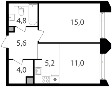 50,2 м², 2-комнатная квартира 19 950 000 ₽ - изображение 73