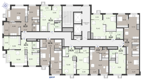 18 м², квартира-студия 2 270 000 ₽ - изображение 117