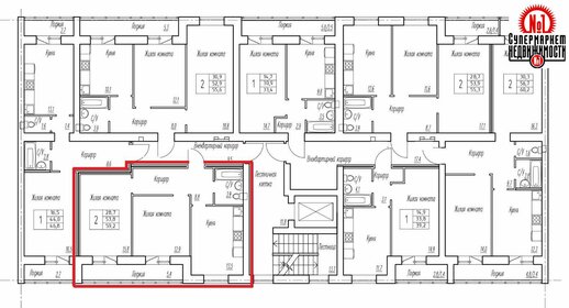 65,8 м², 2-комнатная квартира 6 350 000 ₽ - изображение 23