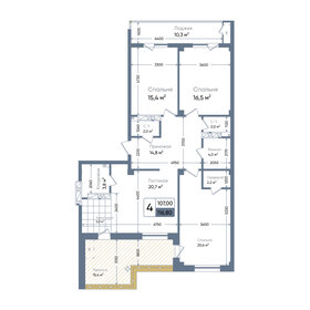 Квартира 116,8 м², 4-комнатная - изображение 1