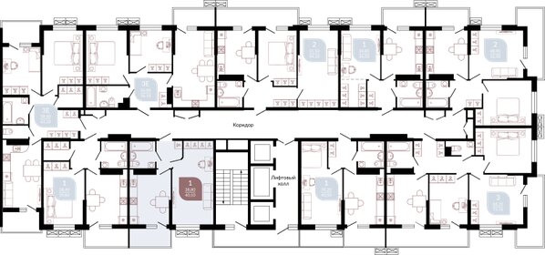 Квартира 40,1 м², 1-комнатная - изображение 2