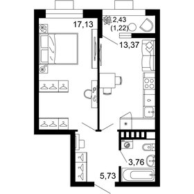 41,7 м², 1-комнатная квартира 8 686 112 ₽ - изображение 24