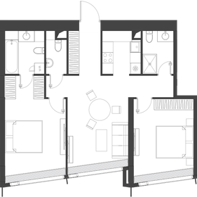 77,4 м², 2-комнатные апартаменты 56 990 000 ₽ - изображение 18