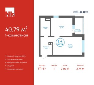 50 м², 1-комнатная квартира 4 580 000 ₽ - изображение 65