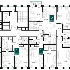 Квартира 99,8 м², 3-комнатная - изображение 2