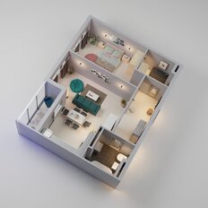 Квартира 60,8 м², студия - изображение 5