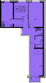 76,1 м², 3-комнатная квартира 6 852 600 ₽ - изображение 68