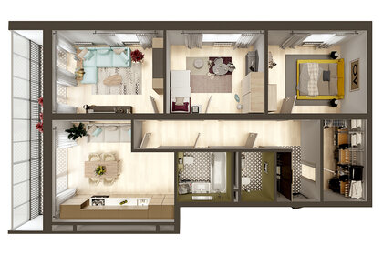 88 м², 3-комнатная квартира 12 002 530 ₽ - изображение 19