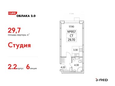 30 м², квартира-студия 7 526 592 ₽ - изображение 9