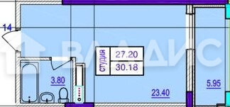 28 м², квартира-студия 4 700 000 ₽ - изображение 1