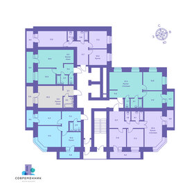 55 м², 2-комнатная квартира 6 800 000 ₽ - изображение 64