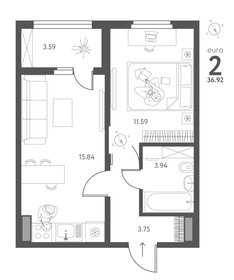 54,8 м², 2-комнатная квартира 5 200 000 ₽ - изображение 53