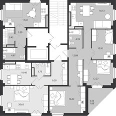 Квартира 76,3 м², 3-комнатная - изображение 3