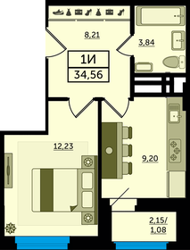 29 м², 1-комнатная квартира 3 399 000 ₽ - изображение 124