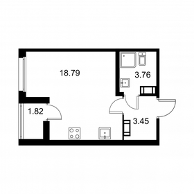 26,9 м², квартира-студия 4 440 150 ₽ - изображение 47